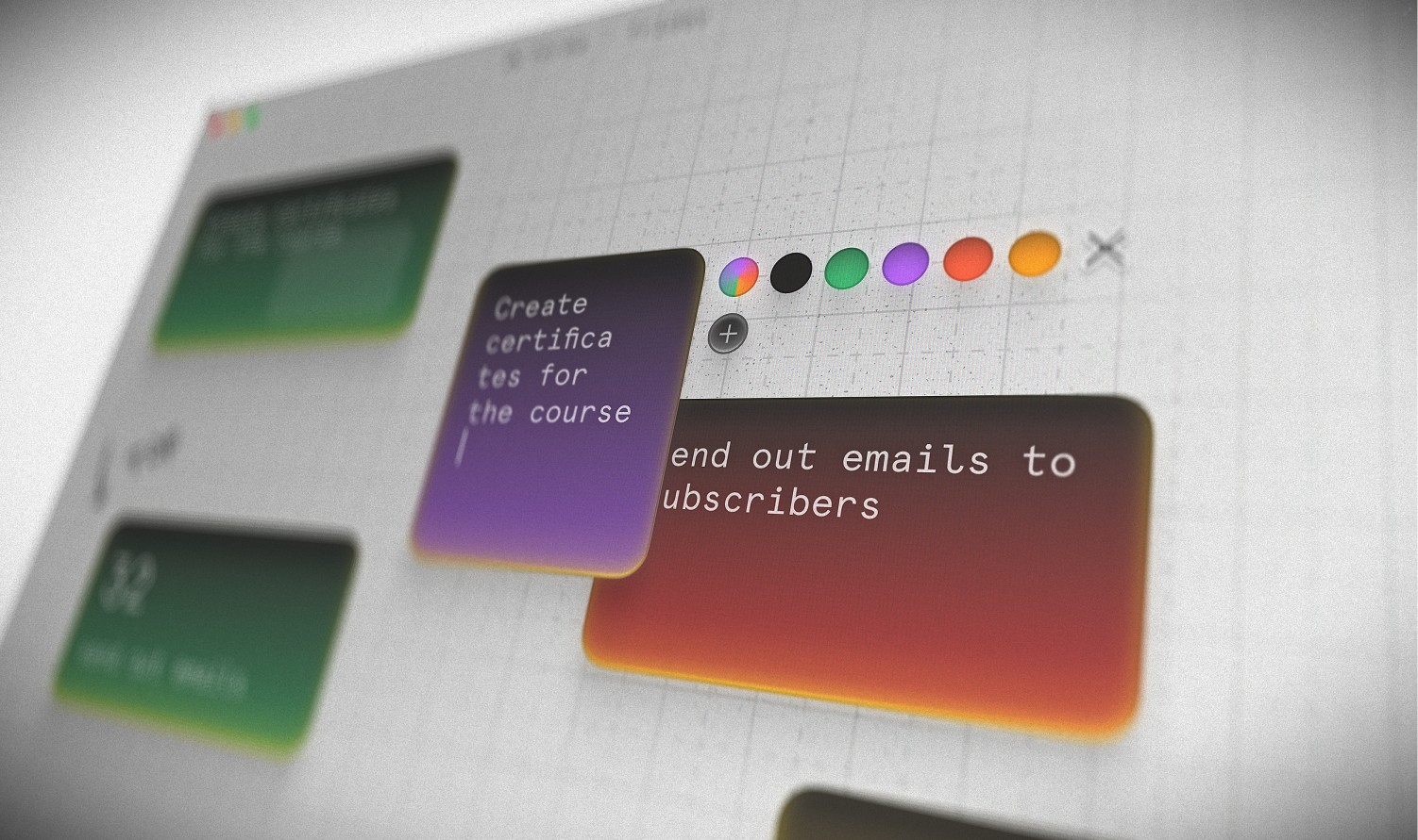 Colored cards